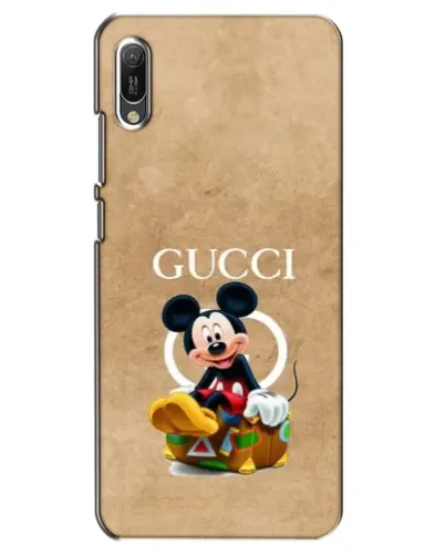 Чехол для Huawei Y6 2019 с картинкой «Микки Маус Gucci — крафт»