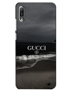 Чехол для Huawei Y6 2019 с картинкой «Gucci — морской прибой»