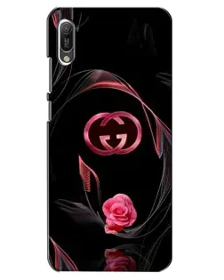 Чехол для Huawei Y6 2019 с картинкой «Gucci — неоновая роза»