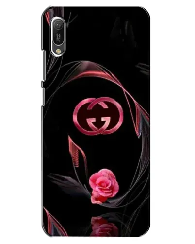 Чехол для Huawei Y6 2019 с картинкой «Gucci — неоновая роза»
