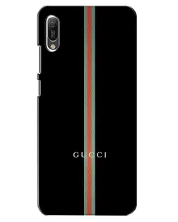 Чехол для Huawei Y6 2019 с картинкой «Gucci — строгая линия»