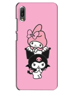 Чехол для Huawei Y6 2019 с картинкой «My Melody и Kuromi»