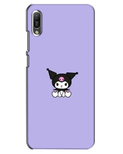 Чехол для Huawei Y6 2019 с картинкой «Kuromi — фиолетовый минимализм» Чехол для Huawei Y6 2019 с картинкой «Kuromi — фиолетовый минимализм»