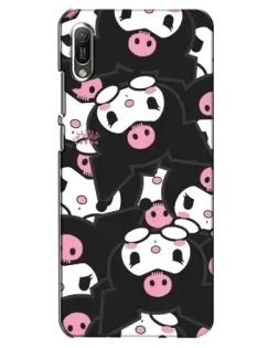 Чехол для Huawei Y6 2019 с картинкой «Паттерн голов Куроми»