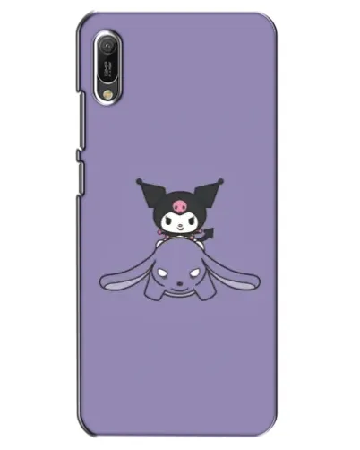 Чехол для Huawei Y6 2019 с картинкой «Kuromi на лиловом фоне» Чехол для Huawei Y6 2019 с картинкой «Kuromi на лиловом фоне»