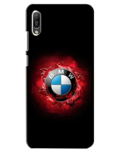 Чехол для Huawei Y6 2019 с картинкой «Логотип BMW — вспышка»