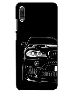 Чехол для Huawei Y6 2019 с картинкой «Темный силуэт BMW»