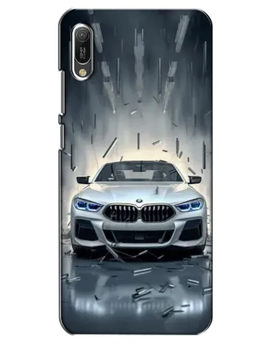 Чехол для Huawei Y6 2019 с картинкой «BMW в свете фар»