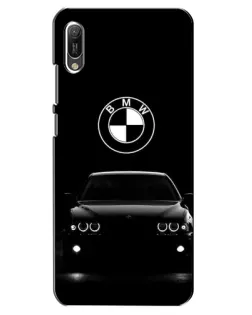 Чехол для Huawei Y6 2019 с картинкой «BMW — взгляд из темноты»