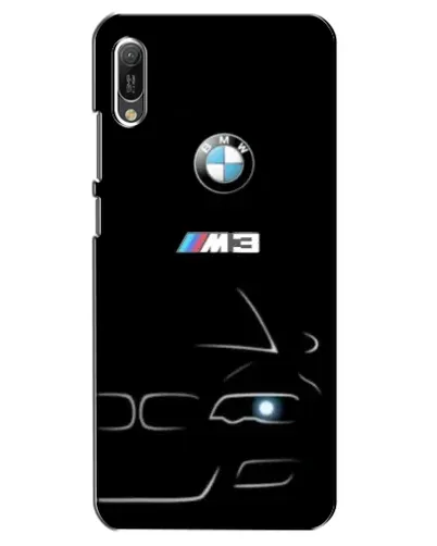 Чехол для Huawei Y6 2019 с картинкой «Минималистичный принт BMW M3»
