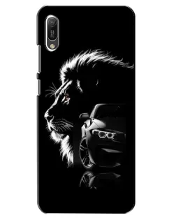 Чехол для Huawei Y6 2019 с картинкой «BMW и лев»