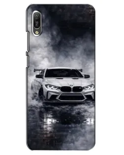 Чехол для Huawei Y6 2019 с картинкой «BMW сквозь туман»