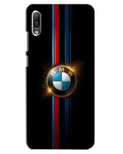 Чехол для Huawei Y6 2019 с картинкой «BMW M-Power неон»