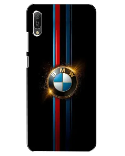 Чехол для Huawei Y6 2019 с картинкой «BMW M-Power неон»