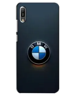 Чехол для Huawei Y6 2019 с картинкой «Логотип BMW — минимализм»