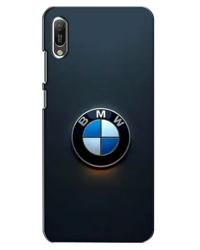 Чехол для Huawei Y6 2019 с картинкой «Логотип BMW — минимализм»
