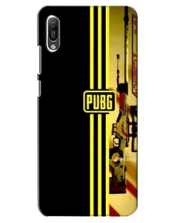 Чехол для Huawei Y6 2019 с картинкой «PUBG — камуфляжный шлем»