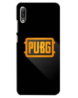 Чехол для Huawei Y6 2019 с картинкой «PUBG — рамка лого»
