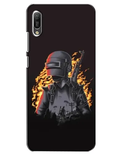 Чехол для Huawei Y6 2019 с картинкой «PUBG — огненный силуэт» Чехол для Huawei Y6 2019 с картинкой «PUBG — огненный силуэт»