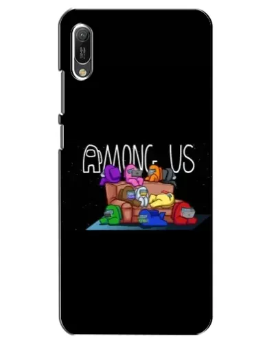 Чехол для Huawei Y6 2019 с картинкой «Логотип Among Us» Чехол для Huawei Y6 2019 с картинкой «Логотип Among Us»