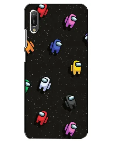 Чехол для Huawei Y6 2019 с картинкой «Космический паттерн Among Us» Чехол для Huawei Y6 2019 с картинкой «Космический паттерн Among Us»