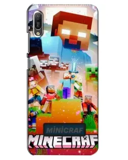Чехол для Huawei Y6 2019 с картинкой «Minecraft герои игры»