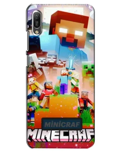 Чехол для Huawei Y6 2019 с картинкой «Minecraft герои игры»