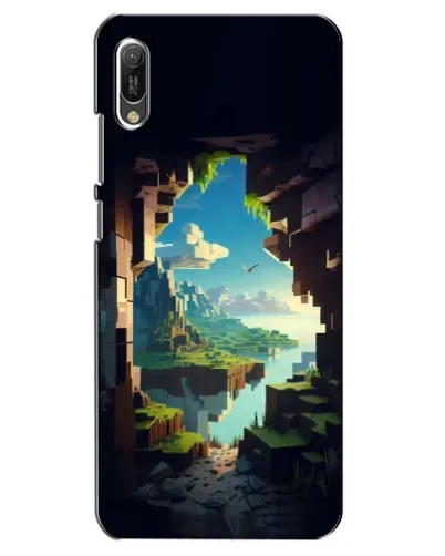 Чехол для Huawei Y6 2019 с картинкой «Вид из пещеры»
