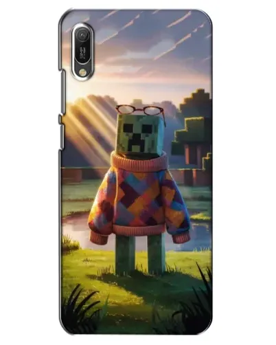 Чехол для Huawei Y6 2019 с картинкой «Крипер в свитере»