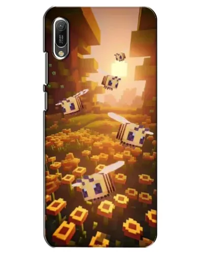Чехол для Huawei Y6 2019 с картинкой «Поле подсолнухов»