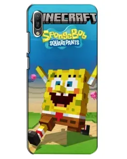 Чехол для Huawei Y6 2019 с картинкой «Губка Боб Minecraft» Чехол для Huawei Y6 2019 с картинкой «Губка Боб Minecraft»