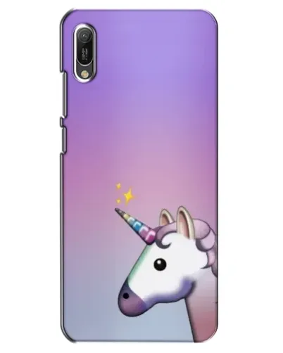 Чехол для Huawei Y6 2019 с картинкой «Единорог градиент»