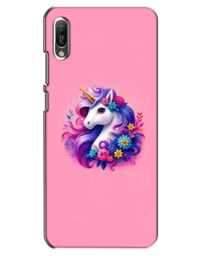 Чехол для Huawei Y6 2019 с картинкой «Сказочный единорог»