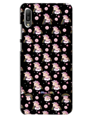 Чехол для Huawei Y6 2019 с картинкой «Magic Unicorn паттерн»