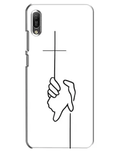 Чехол для Huawei Y6 2019 с картинкой «Рука держит» Чехол для Huawei Y6 2019 с картинкой «Рука держит»