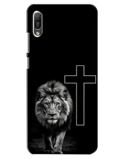 Чехол для Huawei Y6 2019 с картинкой «Лев и Крест» Чехол для Huawei Y6 2019 с картинкой «Лев и Крест»