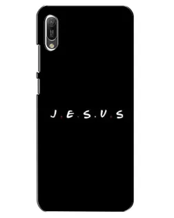 Чехол для Huawei Y6 2019 с картинкой «Точки веры J.E.S.U.S.»