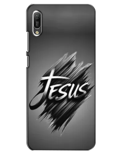 Чехол для Huawei Y6 2019 с картинкой «Надпись Jesus Graffiti»