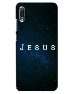 Чехол для Huawei Y6 2019 с картинкой «Звездное небо Jesus»