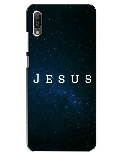 Чехол для Huawei Y6 2019 с картинкой «Звездное небо Jesus»