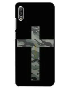 Чехол для Huawei Y6 2019 с картинкой «Милитари Крест»