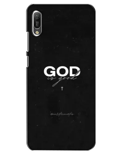 Чехол для Huawei Y6 2019 с картинкой «GOD — Бог над всем»