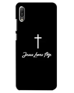 Чехол для Huawei Y6 2019 с картинкой «Иисус любит тебя»