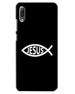 Чехол для Huawei Y6 2019 с картинкой «Классический Jesus»