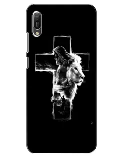 Чохол для Huawei Y6 2019 з картинкою «Сяючий хрест Jesus»