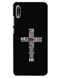Чохол для Huawei Y6 2019 з картинкою «Текстовий хрест»