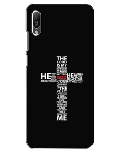 Чохол для Huawei Y6 2019 з картинкою «Текстовий хрест» Чохол для Huawei Y6 2019 з картинкою «Текстовий хрест»