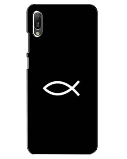 Чохол для Huawei Y6 2019 з картинкою «Символ риби Jesus»