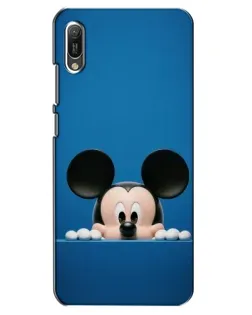 Чехол для Huawei Y6 2019 с картинкой «Микки выглядывает»