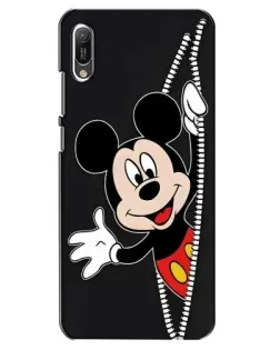 Чехол для Huawei Y6 2019 с картинкой «Микки раздвигает стены»